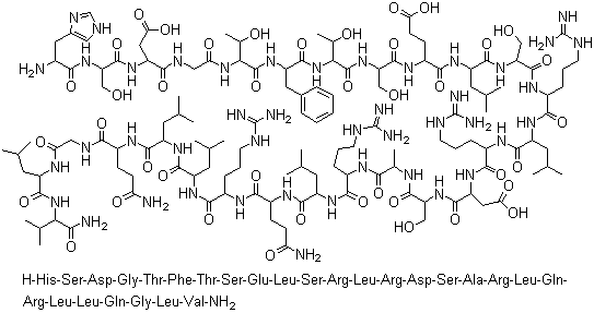 促胰液素分子结构 (CAS 17034-35-4)