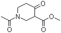 结构式 CAS# 17038-83-4, 1-乙酰基-4-氧代-3-哌啶羧酸甲酯
