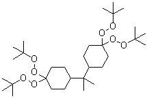2,2-Bis[4,4-bis(tert-butylperoxy)cyclohexyl]propane molecular structure (CAS 1705-60-8)