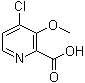 4-氯-3-甲氧基吡啶-2-羧酸分子结构 (CAS 170621-86-0)