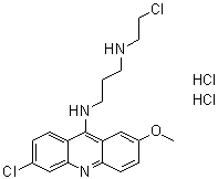 2-Methoxy-6-chloro-9-(2-chloroethylaminopropylamino)acridine dihydrochloride molecular structure (CAS 17070-45-0)