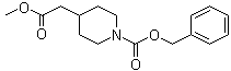 1-[苄氧羰基]-4-哌啶乙酸甲酯分子结构 (CAS 170737-53-8)