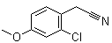2-Chloro-4-methoxybenzeneacetonitrile molecular structure (CAS 170737-93-6)