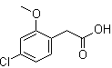 4-Chloro-2-methoxybenzeneacetic acid molecular structure (CAS 170737-95-8)