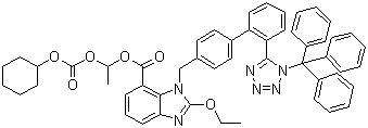Trityl candesartan cilexetil  molecular structure (CAS 170791-09-0)