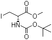 Methyl (2R)-2-[(tert-butoxycarbonyl)amino]-3-iodopropanoate molecular structure (CAS 170848-34-7)
