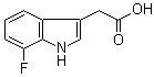 7-Fluoro-1H-indole-3-acetic acid molecular structure (CAS 170893-02-4)