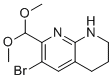 structure of CAS# 1708974-02-0, 6-Bromo-7-(dimethoxymethyl)-1,2,3,4-tetrahydro-1,8-naphthyridine
