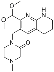 1-((2-(Dimethoxymethyl)-5,6,7,8-tetrahydro-1,8-naphthyridin-3-yl)methyl)-4-methylpiperazin-2-one molecular structure (CAS 1708975-38-5)