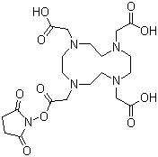 1,4,7,10-Tetraazacyclododecane-1,4,7,10-tetraacetic acid 1-(2,5-dioxo-1-pyrrolidinyl) ester molecular structure (CAS 170908-81-3)