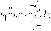 3-甲基丙烯酰氧丙基三(三甲基硅氧基)硅烷分子结构 (CAS 17096-07-0)
