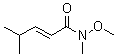 (E)-N-Methoxy-N,4-dimethyl-2-pentenamide molecular structure (CAS 170969-86-5)