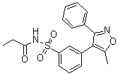 N-[[3-(5-Methyl-3-phenyl-4-isoxazolyl)phenyl]sulfonyl]propanamide molecular structure (CAS 1709956-89-7)