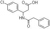 4-Chloro-beta-[(2-phenylacetyl)amino]benzenepropanoic acid molecular structure (CAS 171002-19-0)