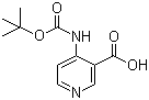 结构式 CAS# 171178-34-0, 4-[(叔丁氧羰基)氨基]烟酸