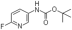 structure of CAS# 171178-41-9, N-Boc-5-amino-2-fluoropyridine;tert-Butyl 6-fluoropyridin-3-ylcarbamate