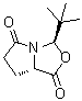 structure of CAS# 171284-84-7, (3R,7aS)-3-(1,1-Dimethylethyl)dihydro-1H,3H-pyrrolo[1,2-c]oxazole-1,5(6H)-dione