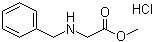 N-苄基甘氨酸甲酯盐酸盐分子结构 (CAS 17136-35-5)