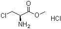 3-氯-L-丙氨酸甲酯盐酸盐分子结构 (CAS 17136-54-8)