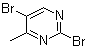 2,5-Dibromo-4-methylpyrimidine molecular structure (CAS 171408-73-4)