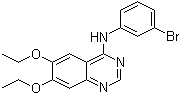 结构式 CAS# 171745-13-4, N-(3-溴苯基)-6,7-二乙氧基-4-喹唑啉胺