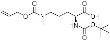 N-Boc-N'-[(Allyloxy)carbonyl]-L-ornithine molecular structure (CAS 171820-74-9)
