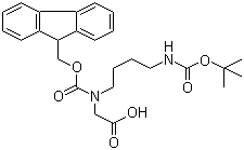 N-Fmoc-N-(4-Boc-aminobutyl)glycine molecular structure (CAS 171856-09-0)