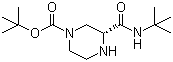 (R)-4-Boc-Piperazine-2-carboxyl-tert-butylamide molecular structure (CAS 171866-36-7)