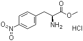 structure of CAS# 17193-40-7, L-4-Nitrophenylalanine methyl ester hydrochloride;(S)-4-Nitrophenylalanine methyl ester hydrochloride