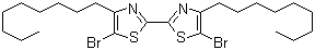 5,5'-Dibromo-4,4'-dinonyl-2,2'-bithiazole molecular structure (CAS 172100-44-6)