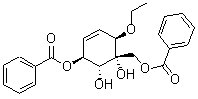 (1R,2R,3S,6R)-1-[(Benzoyloxy)methyl]-6-ethoxy-4-cyclohexene-1,2,3-triol 3-benzoate molecular structure (CAS 172104-04-0)