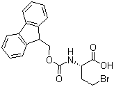 (2S)-4-Bromo-2-[[(9H-fluoren-9-ylmethoxy)carbonyl]amino]butanoic acid molecular structure (CAS 172169-88-9)
