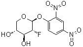 2,4-二硝基苯基 2-脱氧-2-氟-beta-D-吡喃木糖苷分子结构 (CAS 172218-63-2)