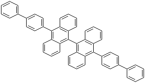 10,10'-双(1,1'-联苯-4-基)-9,9'-联蒽分子结构 (CAS 172285-79-9)