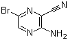 3-Amino-6-bromopyrazine-2-carbonitrile molecular structure (CAS 17231-51-5)