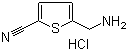 5-(Aminomethyl)-2-thiophenecarbonitrile hydrochloride molecular structure (CAS 172349-10-9)
