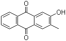 结构式 CAS# 17241-40-6, 2-羟基-3-甲基蒽醌