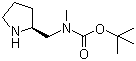 (S)-Methyl(2-pyrrolidinylmethyl)carbamic acid tert-butyl ester molecular structure (CAS 172477-91-7)