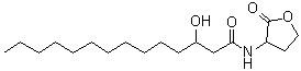 structure of CAS# 172670-99-4, 3-Hydroxy-N-(tetrahydro-2-oxo-3-furanyl)tetradecanamide