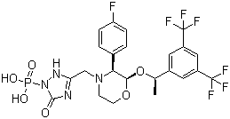 Fosaprepitant molecular structure (CAS 172673-20-0)
