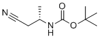 structure of CAS# 172695-22-6, (S)-tert-Butyl (1-cyanopropan-2-yl)carbamate;tert-butyl N-[(2S)-1-cyanopropan-2-yl]carbamate