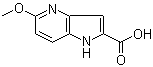 structure of CAS# 17288-33-4, 5-Methoxy-1H-pyrrolo[3,2-b]pyridine-2-carboxylic acid