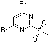 4,6-Dibromo-2-(methylsulfonyl)pyrimidine  molecular structure (CAS 172899-12-6)