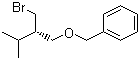 1-(((S)-2-(Bromomethyl)-3-methylbutoxy)methyl)benzene molecular structure (CAS 172901-00-7)