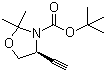 (4S)-4-乙炔基-2,2-二甲基-1,3-噁唑烷-3-甲酸叔丁酯分子结构 (CAS 173065-16-2)