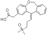 (Z)-11-[3-(Dimethylamino)propylidene]-6,11-dihydrodibenz[b,e]oxepin-2-acetic acid N-oxide molecular structure (CAS 173174-07-7)