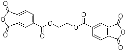 structure of CAS# 1732-96-3, 1,2,4-Benzenetricarboxylic acid 1,2-anhydride ethylene ester;1,2,4-Benzenetricarboxylic acid cyclic 1,2-anhydride ethylene ester; Ethylene glycol bis(anhydrotrimellitate); Ethylene glycol bis(trimellitic anhydride); Ethylene glycol diester with 1,2,4-benzenetricarboxylic acid cyclic 1,2-anhydride