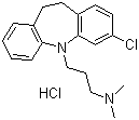 Clomipramine hydrochloride molecular structure (CAS 17321-77-6)