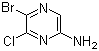 5-Bromo-6-chloropyrazin-2-amine molecular structure (CAS 173253-42-4)