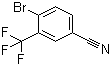 3-三氟甲基-4-溴苯腈分子结构 (CAS 1735-53-1)